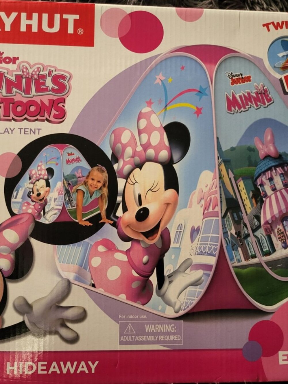 Minnie Mouse tent and talking doll